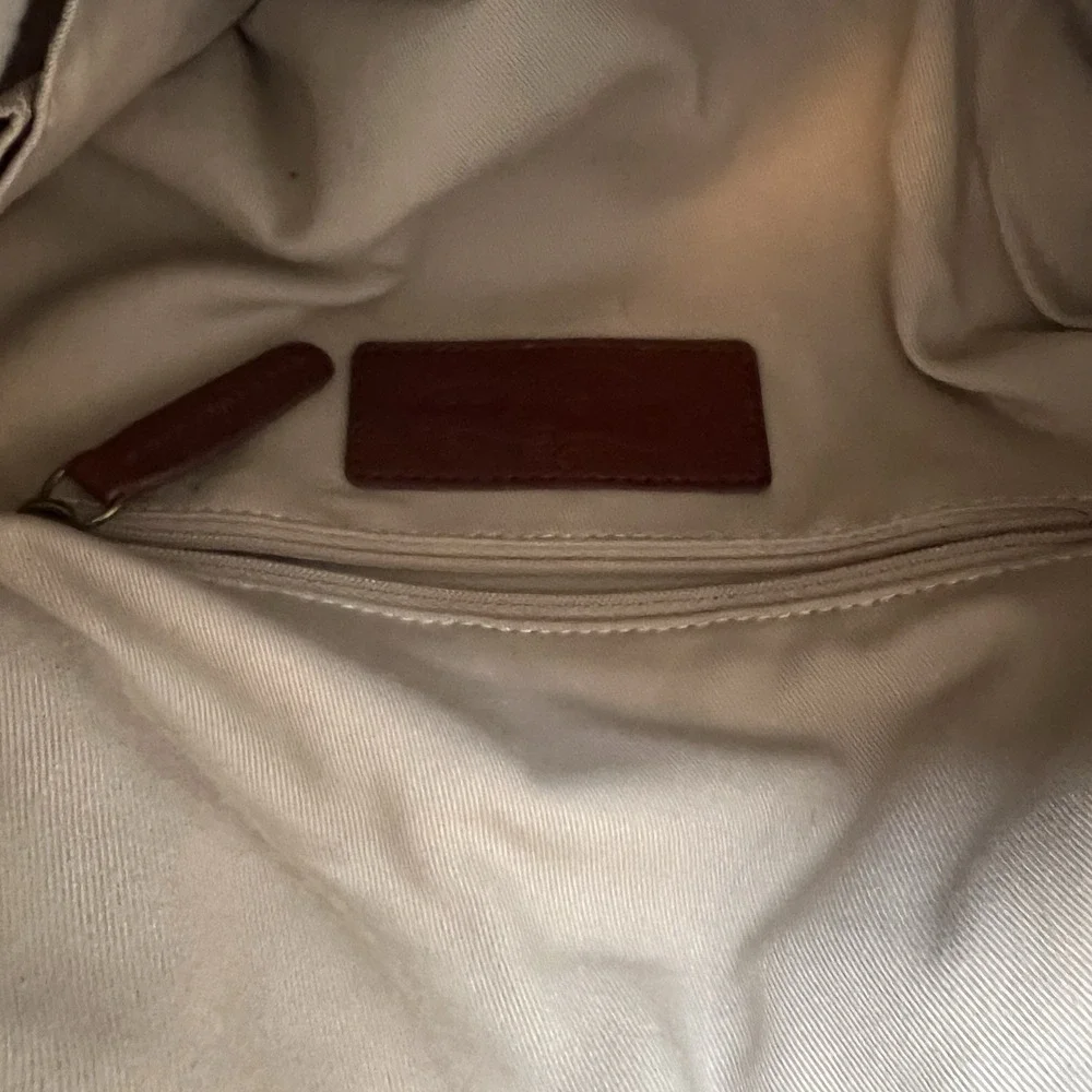 Margot  Genuine Leather Brown Purse  Bag with Tassel Detail